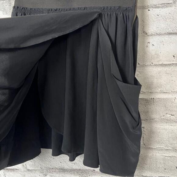 Aritzia Wilfred Black 100% Silk Tulip Skirt - Picture 2 of 7